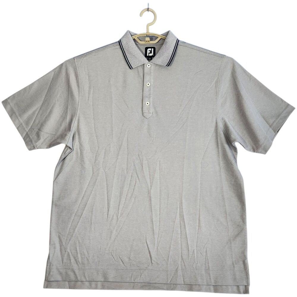 FootJoy FJ Polo Shirt Mens Size Large Golf Casual Stretch Preppy Short Sleeve